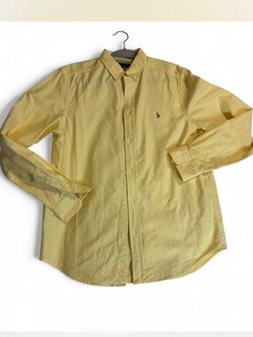 Ralph Lauren Yellow Long-Sleeve Button-Down Shirt